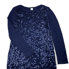 Load image into Gallery viewer, Girls Target, navy knitted cotton &amp; sequin long sleeve dress, EUC, size 12, L: 71cm