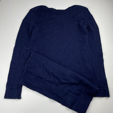 Load image into Gallery viewer, Girls Target, navy knitted cotton &amp; sequin long sleeve dress, EUC, size 12, L: 71cm