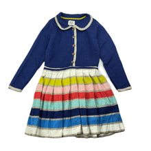 Load image into Gallery viewer, Girls Mini Boden, knitted cotton/cashmere blend long sleeve dress, EUC, size 2-3, L: 50cm