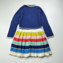 Load image into Gallery viewer, Girls Mini Boden, knitted cotton/cashmere blend long sleeve dress, EUC, size 2-3, L: 50cm