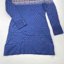 Load image into Gallery viewer, Girls Tommy Hilfiger, soft feel knitted cotton/wool blend long sleeve dress, NEW, size 8, L: 63cm
