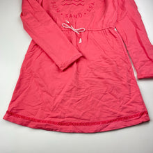 Load image into Gallery viewer, Girls Piping Hot, cotton casual long sleeve dress, EUC, size 14, L: 77cm