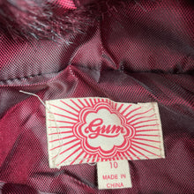 Load image into Gallery viewer, Girls Gum, red lightly wadded jacket / coat, L: 61cm, EUC, size 10,  