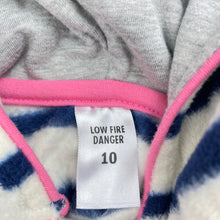 Load image into Gallery viewer, Girls Target, soft fleece all-in-one pyjamas, pockets, EUC, size 10,  