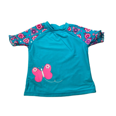 Girls Pumpkin Patch, short sleeve rashie / swim top, GUC, size 2,  