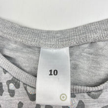 Load image into Gallery viewer, Girls Target, grey marle long sleeve top, mark back left sleeve, FUC, size 10,  