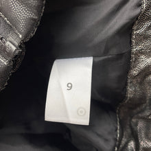 Load image into Gallery viewer, Girls Target, black &amp; silver metallic puffer vest / jacket, FUC, size 9,  