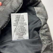 Load image into Gallery viewer, Girls Target, black &amp; silver metallic puffer vest / jacket, FUC, size 9,  