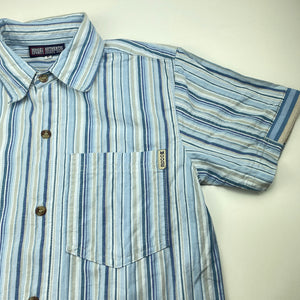 Boys MOOSE, striped cotton short sleeve shirt, EUC, size 10,  