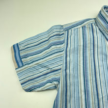Load image into Gallery viewer, Boys MOOSE, striped cotton short sleeve shirt, EUC, size 10,  