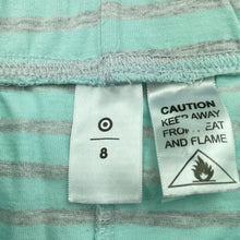 Load image into Gallery viewer, unisex Target, striped cotton pyjama pants/bottoms, GUC, size 8,  