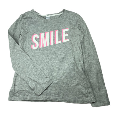 Girls Target, grey marle long sleeve t-shirt / top, GUC, size 14,  