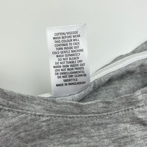 Girls Target, grey marle long sleeve t-shirt / top, GUC, size 14,  