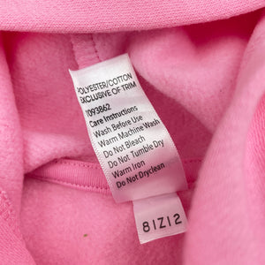 Girls Brilliant Basics, fleece lined zip hoodie sweater, EUC, size 2,  