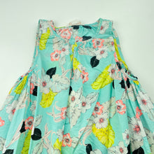 Load image into Gallery viewer, Girls Country Road, floral lightweight cotton summer dress, wash fade, FUC, size 2, L: 46cm at front