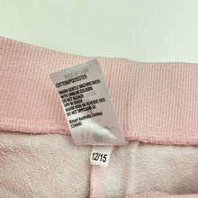 Load image into Gallery viewer, Girls H&amp;T, pink &amp; white floral casual pants, elasticated, Inside leg: 38cm, FUC, size 4,  