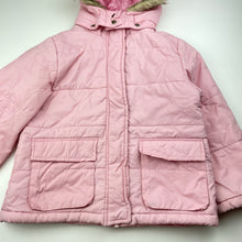 Load image into Gallery viewer, Girls DAVID JONES, lightweight puffer jacket/coat, light marks sleeves, FUC, size 5,  