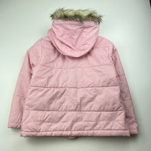 Load image into Gallery viewer, Girls DAVID JONES, lightweight puffer jacket/coat, light marks sleeves, FUC, size 5,  