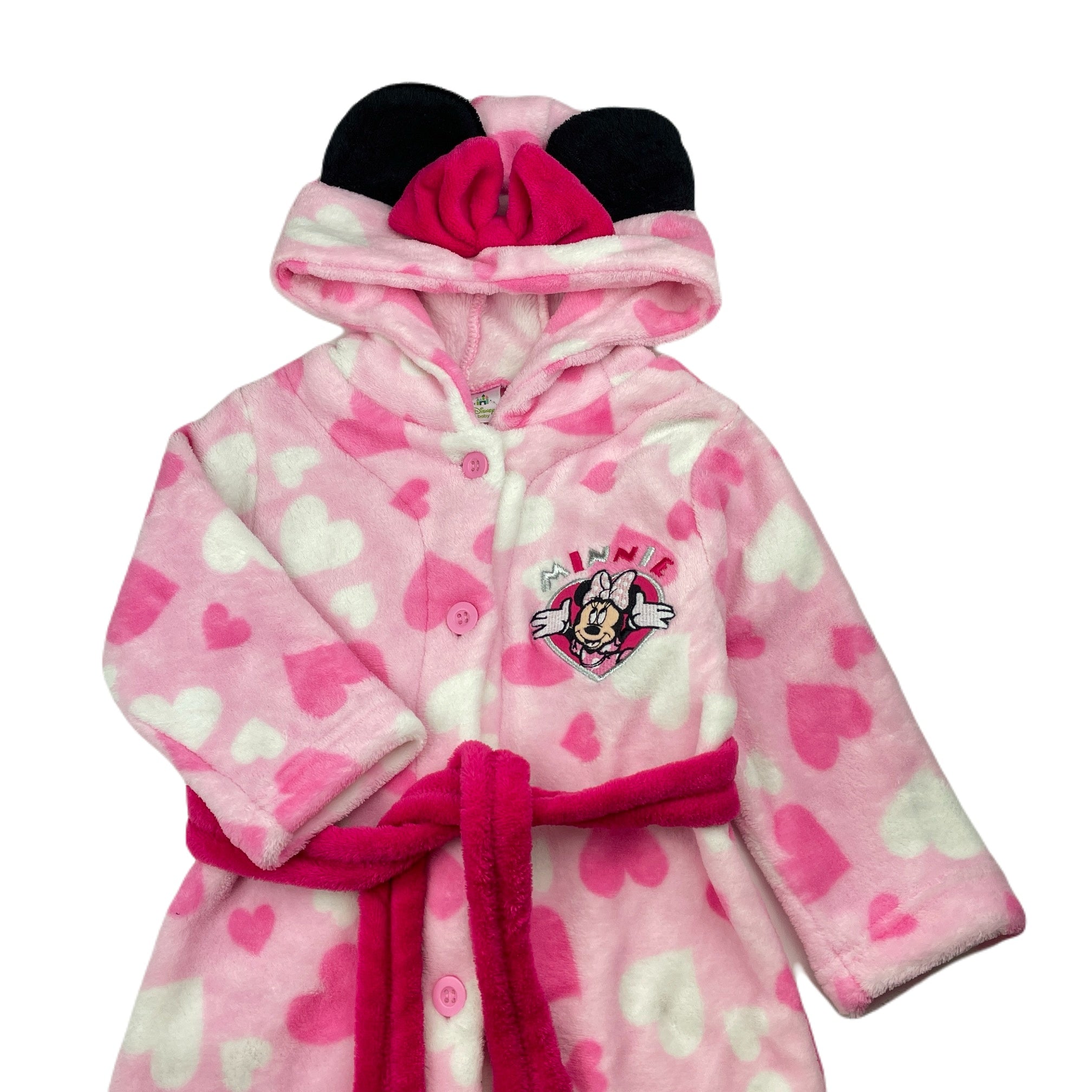 Disney, Minnie Mouse fleece dressing gown/bath robe, L: 50cm, EUC, size 2,  – DaisyChainClothing