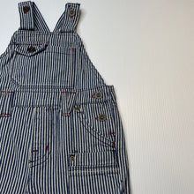 Load image into Gallery viewer, Boys Next, striped denim overalls / shortalls, EUC, size 0,  