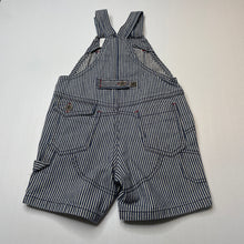 Load image into Gallery viewer, Boys Next, striped denim overalls / shortalls, EUC, size 0,  