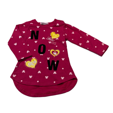 Girls Pink Baby, stretchy long sleeve top, GUC, size 2,  
