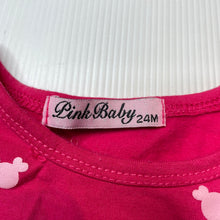 Load image into Gallery viewer, Girls Pink Baby, stretchy long sleeve top, GUC, size 2,  