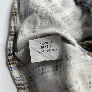 Boys Dymples, flannel cotton long sleeve shirt, EUC, size 2,  