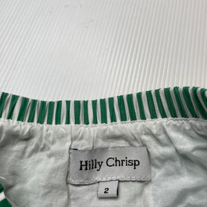 Girls Hilly Chrisp, lined cotton skirt, elasticated, L: 28.5cm, EUC, size 2,  
