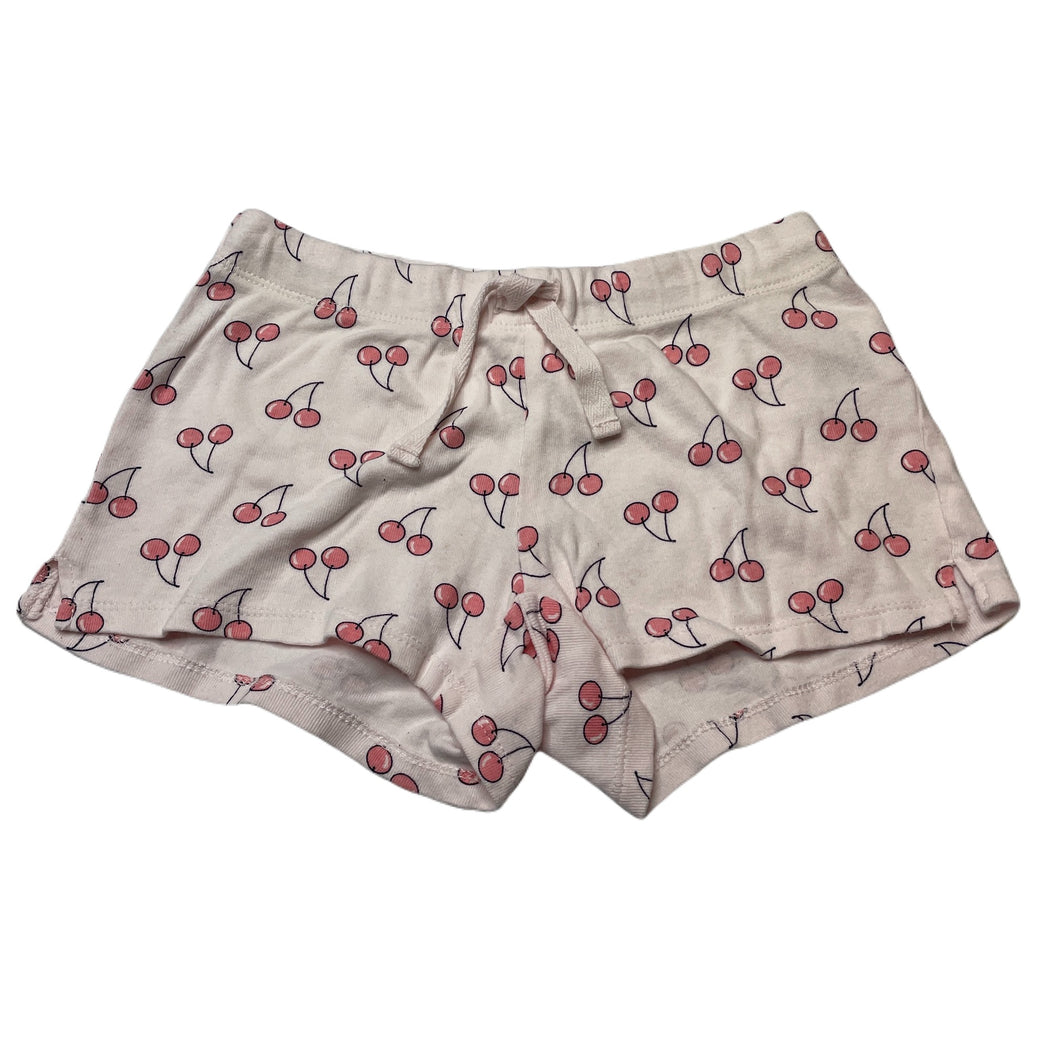 Girls Seed, pink cotton pyjama shorts, cherries, FUC, size 5,  