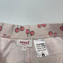 Load image into Gallery viewer, Girls Seed, pink cotton pyjama shorts, cherries, FUC, size 5,  