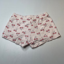 Load image into Gallery viewer, Girls Seed, pink cotton pyjama shorts, cherries, FUC, size 5,  