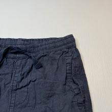 Load image into Gallery viewer, Boys Target, navy linen / cotton shorts, elasticated, FUC, size 9,  