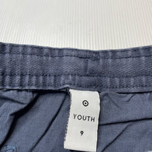 Load image into Gallery viewer, Boys Target, navy linen / cotton shorts, elasticated, FUC, size 9,  