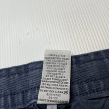 Load image into Gallery viewer, Boys Target, navy linen / cotton shorts, elasticated, FUC, size 9,  