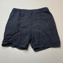 Load image into Gallery viewer, Boys Target, navy linen / cotton shorts, elasticated, FUC, size 9,  