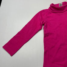 Load image into Gallery viewer, Girls B&amp;L, pink cotton roll neck top / skivvy, NEW, size 3,  