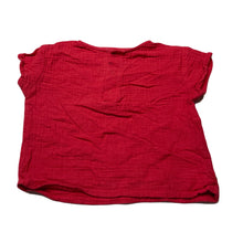 Load image into Gallery viewer, unisex Bonds, red crinkle cotton top, FUC, size 1,  