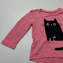 Load image into Gallery viewer, Girls GAP, cotton long sleeve top, cat, GUC, size 1,  