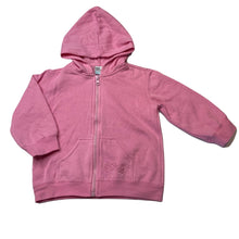 Load image into Gallery viewer, Girls Now, pink fleece lined zip hoodie sweater, EUC, size 2,  