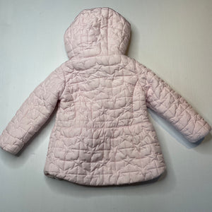Girls Target, light pink quilted jacket / coat, GUC, size 1,  