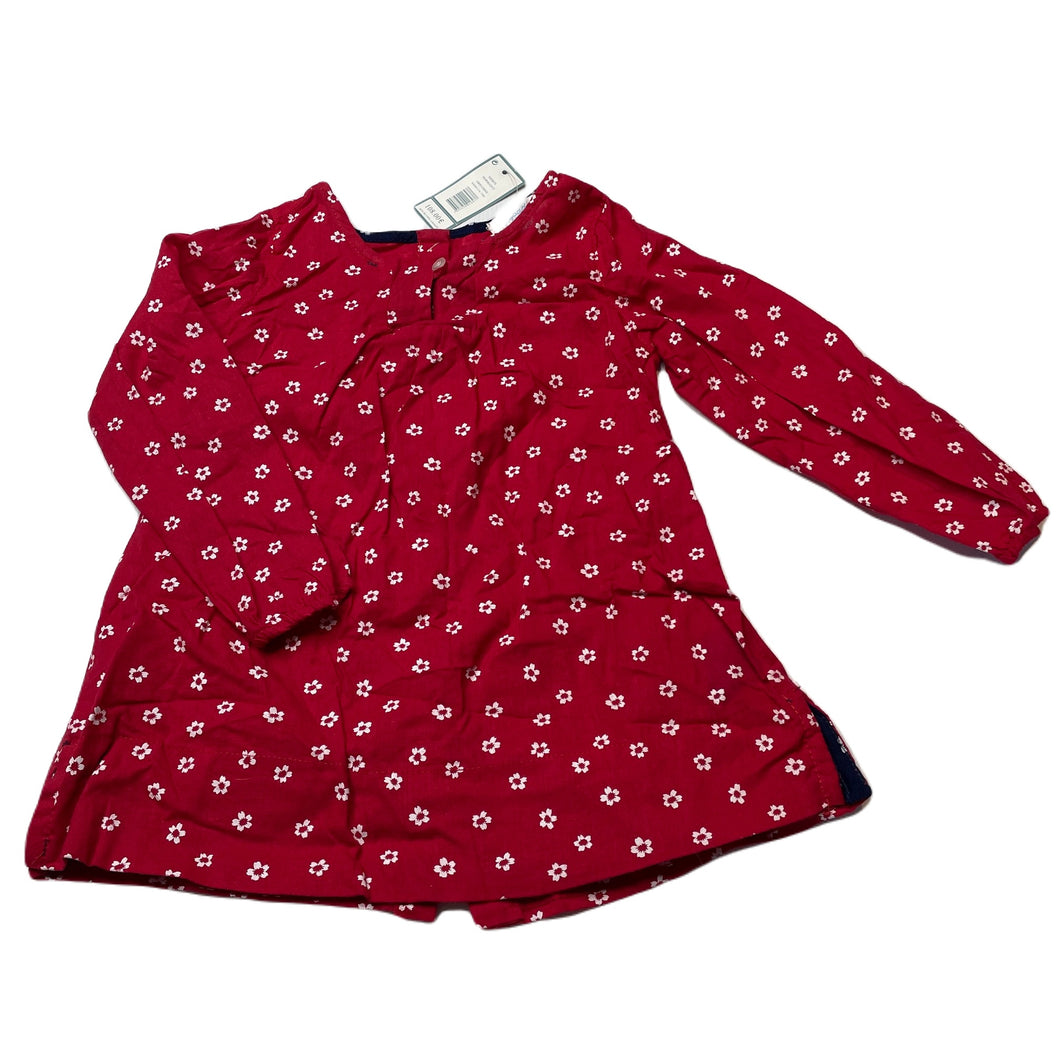 Girls Jacadi Paris, lightweight floral cotton long sleeve top, NEW, size 3,  