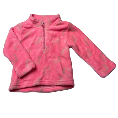 Girls Mango, soft fleece sweater / jumper, unicorns, GUC, size 2,  