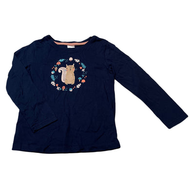 Girls Target, navy cotton long sleeve top, GUC, size 3,  