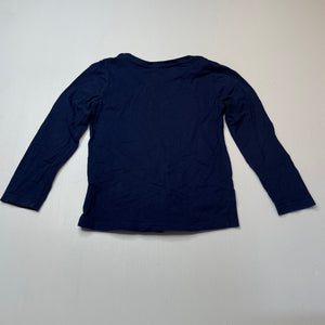 Girls Target, navy cotton long sleeve top, GUC, size 3,  