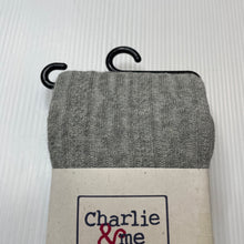 Load image into Gallery viewer, Girls Charlie &amp; Me, grey tights, NEW, size 1-2,  