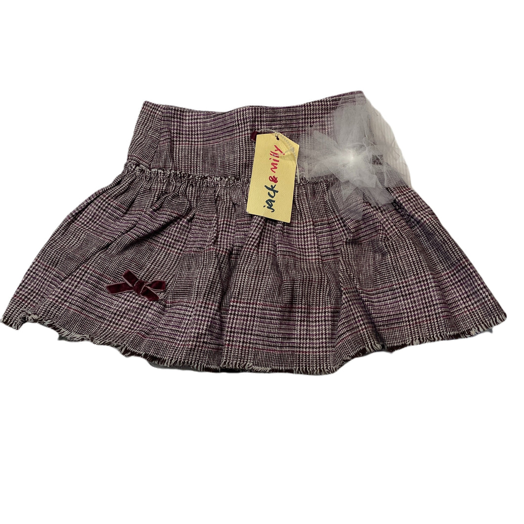 Girls Jack & Milly, lined soft feel skirt, adjustable, L: 26cm, EUC, size 1,  
