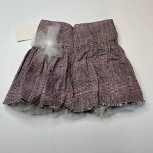 Load image into Gallery viewer, Girls Jack &amp; Milly, lined soft feel skirt, adjustable, L: 26cm, EUC, size 1,  