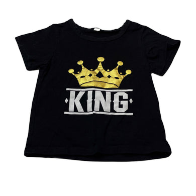 Boys black, t-shirt / top, king, GUC, size 2-3,  