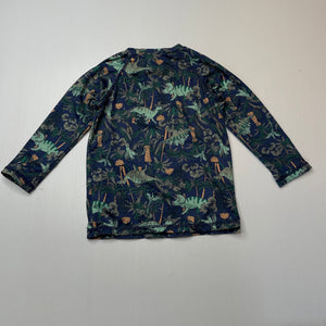 Boys Dymples, long sleeve rashie / swim top, dinosaurs, EUC, size 2,  